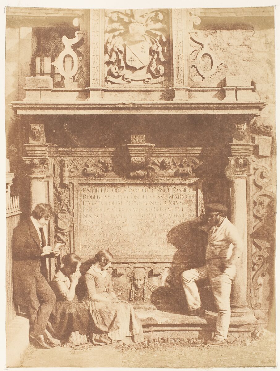 Edinburgh.  Greyfriars' Churchyard, Hill and Adamson (British, active 1843–1848), Salted paper print from paper negative 