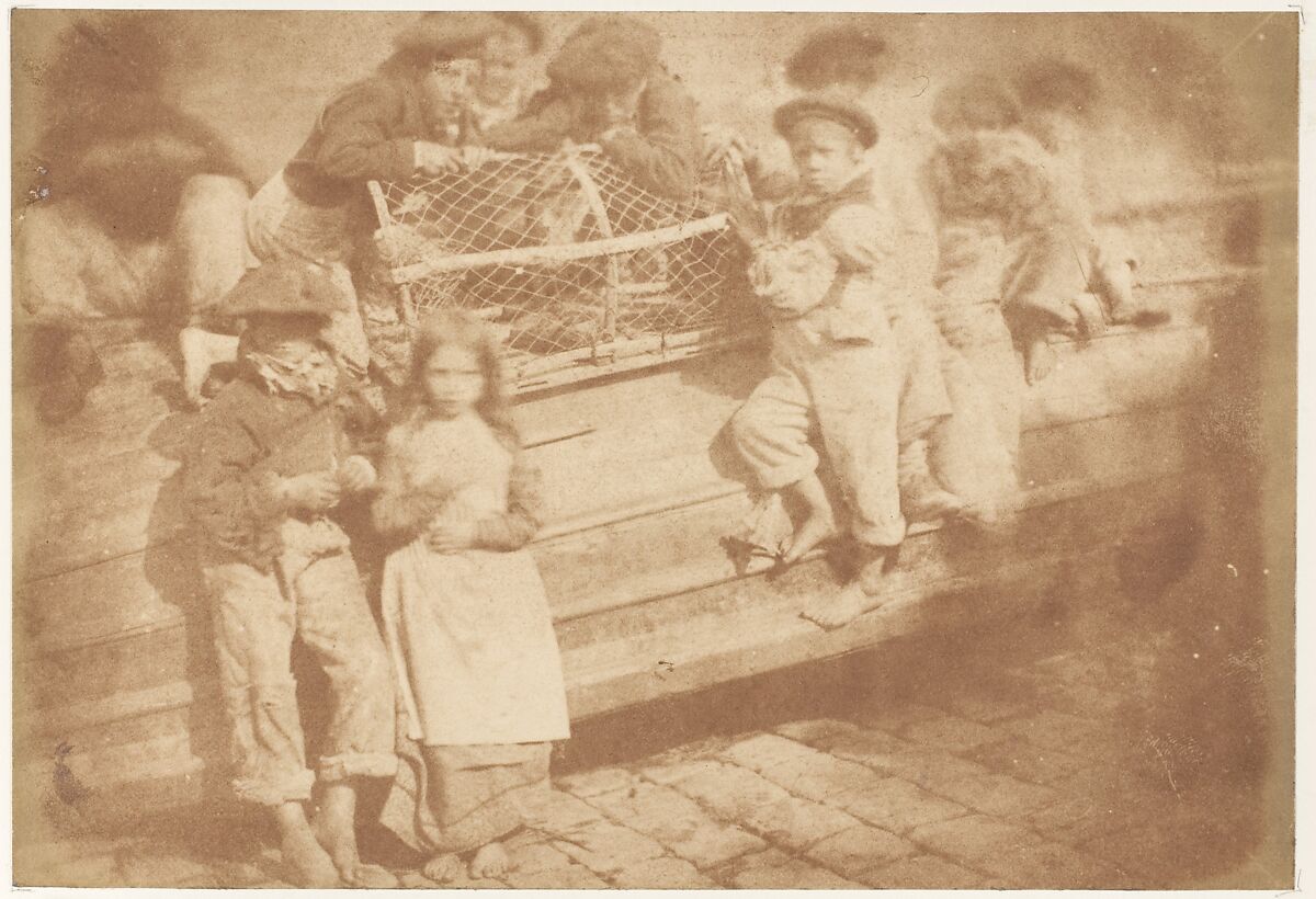 Newhaven Children, Hill and Adamson (British, active 1843–1848), Salted paper print from paper negative 