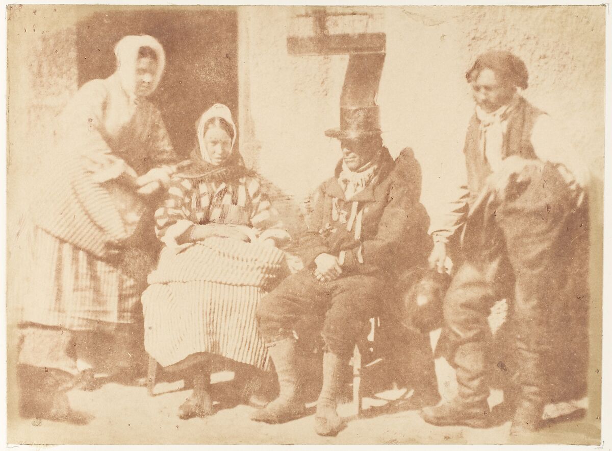Newhaven Family, Hill and Adamson (British, active 1843–1848), Salted paper print from paper negative 