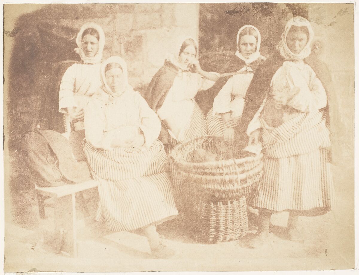 Fisher Lassies, Hill and Adamson (British, active 1843–1848), Salted paper print from paper negative 