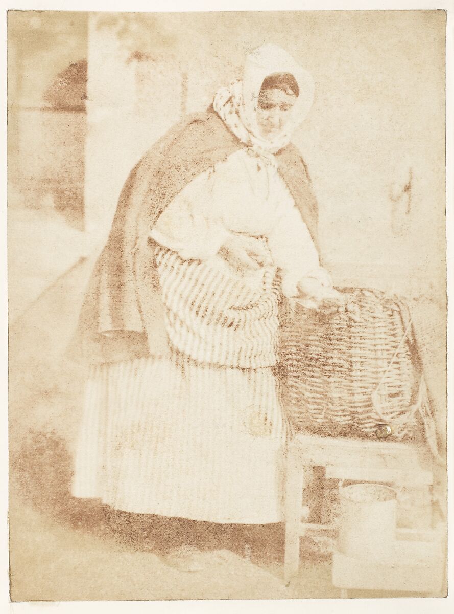 Newhaven Fishwife, Hill and Adamson (British, active 1843–1848), Salted paper print from paper negative 