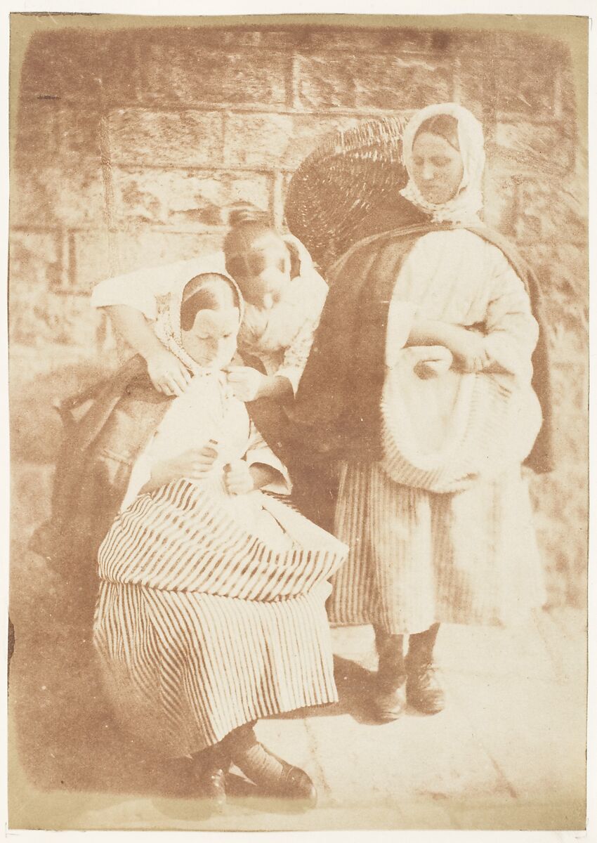 Newhaven Fishwives, Hill and Adamson (British, active 1843–1848), Salted paper print from paper negative 