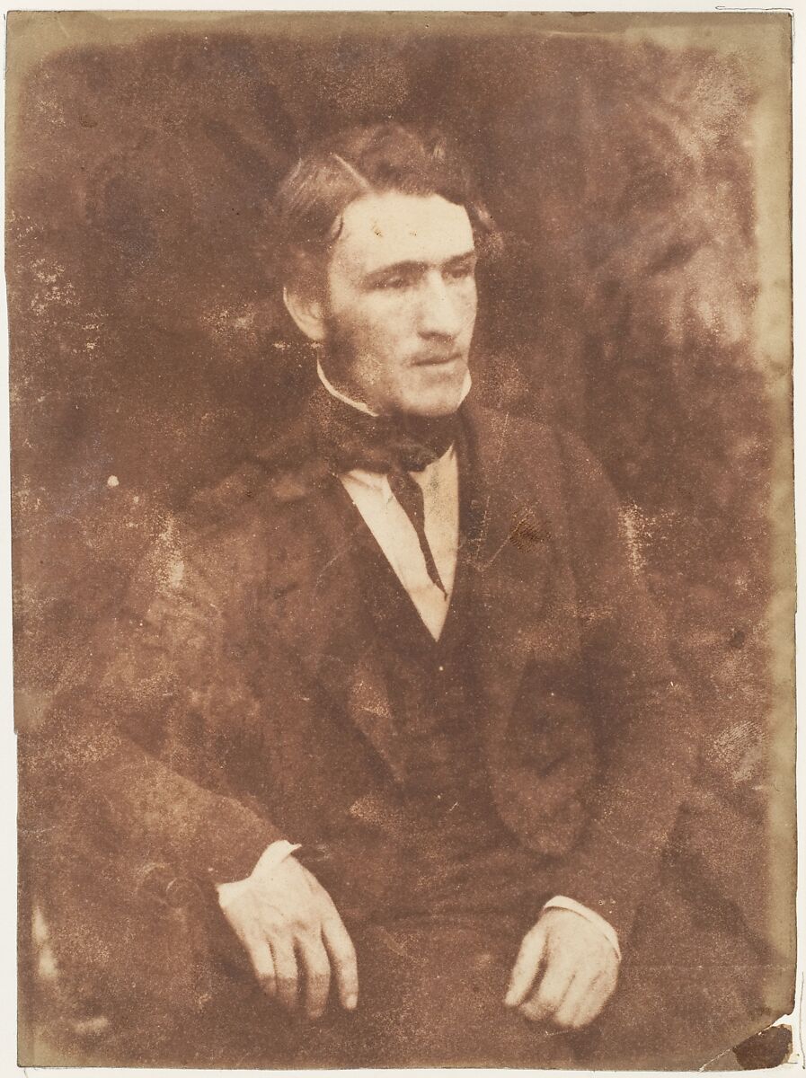 [Man], Hill and Adamson (British, active 1843–1848), Salted paper print from paper negative 