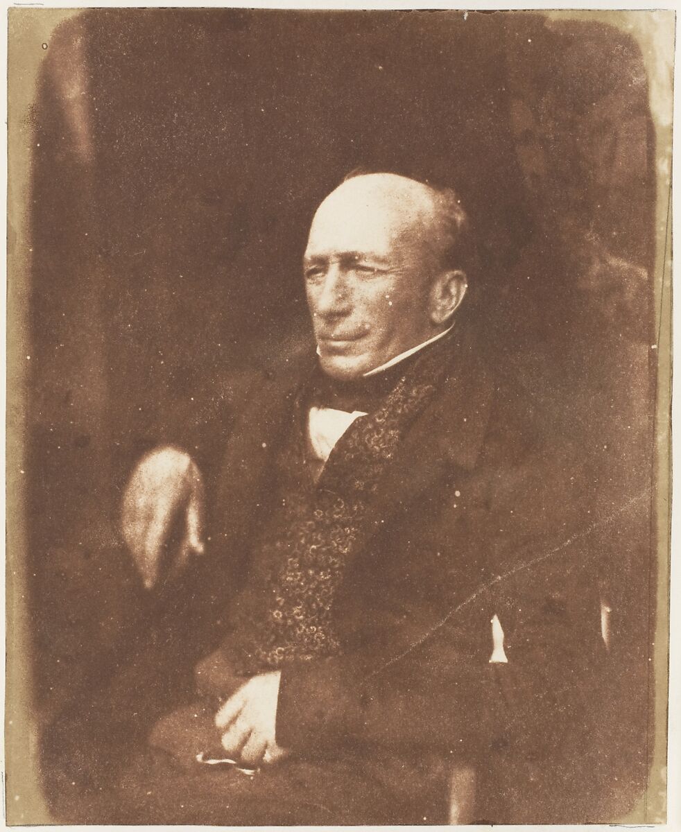 [Man], Hill and Adamson (British, active 1843–1848), Salted paper print from paper negative 