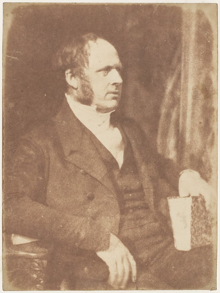 [Man], Hill and Adamson (British, active 1843–1848), Salted paper print from paper negative 