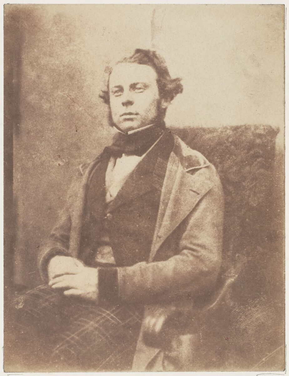 [Man], Hill and Adamson (British, active 1843–1848), Salted paper print from paper negative 