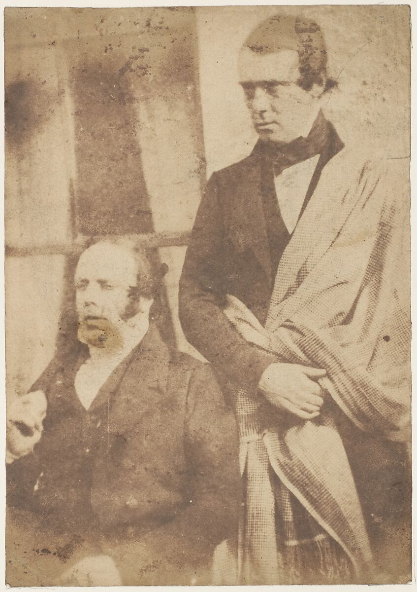 [Two Unidentified Men], Hill and Adamson (British, active 1843–1848), Salted paper print from paper negative 