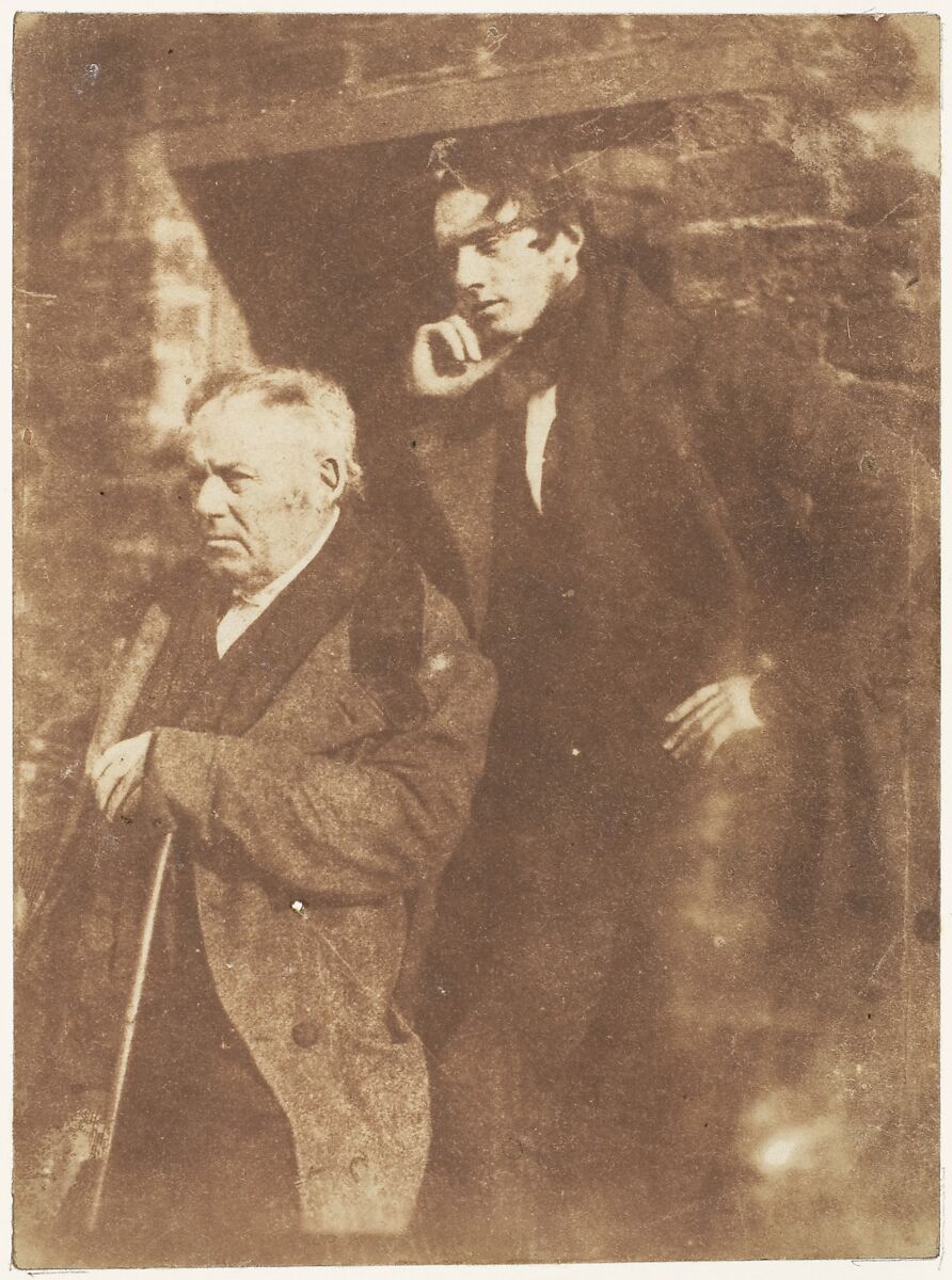 Rev. Miller and His Son Rev. Samuel Miller, Hill and Adamson (British, active 1843–1848), Salted paper print from paper negative 