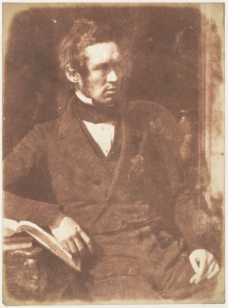 Rev. Stephen Hislop, Missionary, Hill and Adamson (British, active 1843–1848), Salted paper print from paper negative 