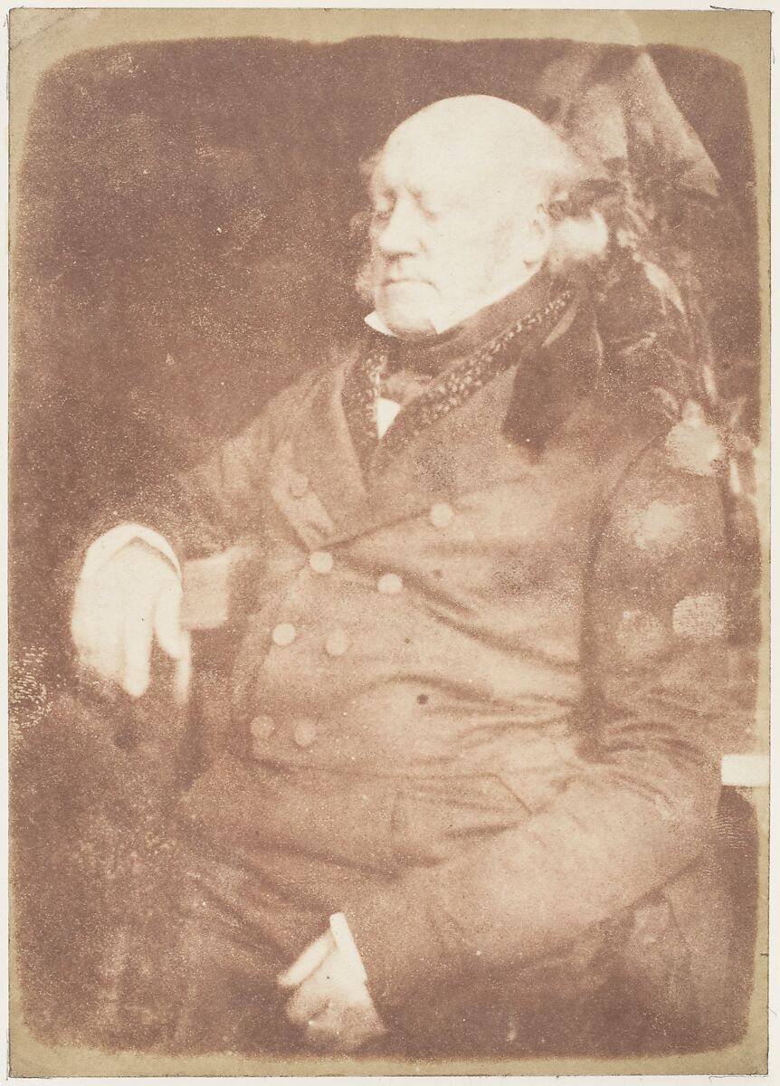 [Unidentified Man], Hill and Adamson (British, active 1843–1848), Salted paper print from paper negative 