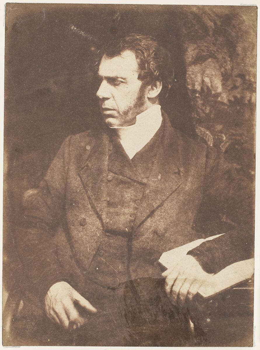 [Man], Hill and Adamson (British, active 1843–1848), Salted paper print from paper negative 