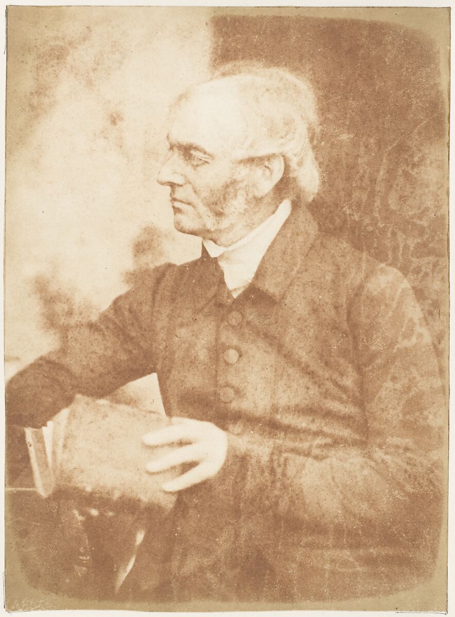 [Man], Hill and Adamson (British, active 1843–1848), Salted paper print from paper negative 