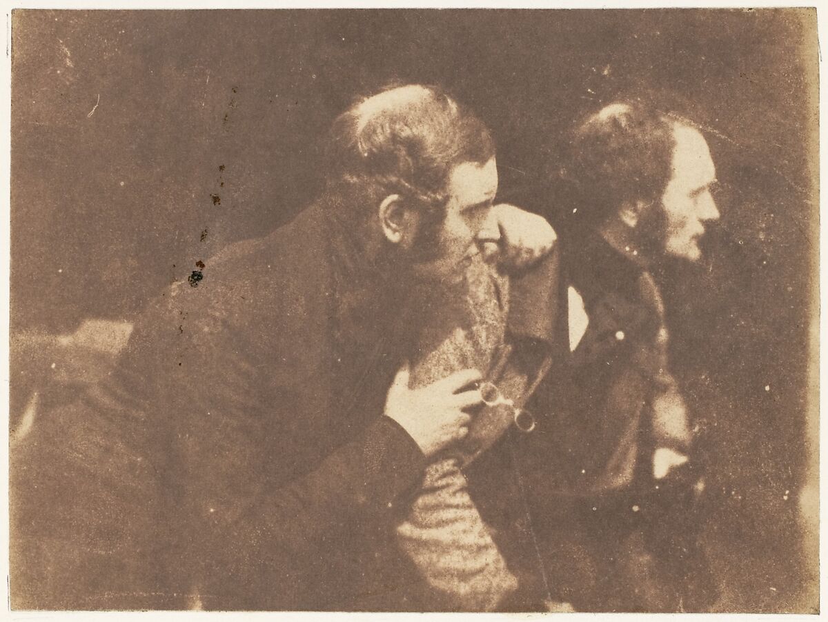 Thomas Duncan and His Brother, Hill and Adamson (British, active 1843–1848), Salted paper print from paper negative 