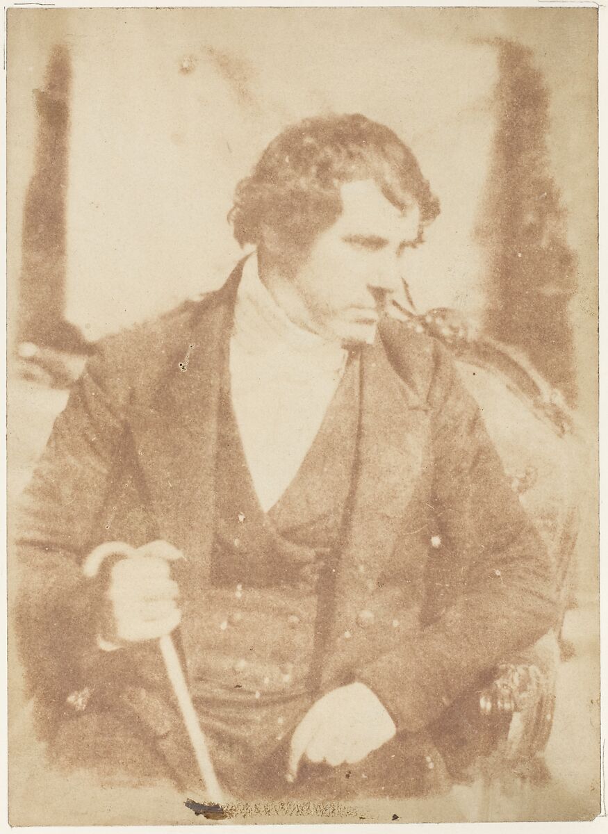 [Man], Hill and Adamson (British, active 1843–1848), Salted paper print from paper negative 