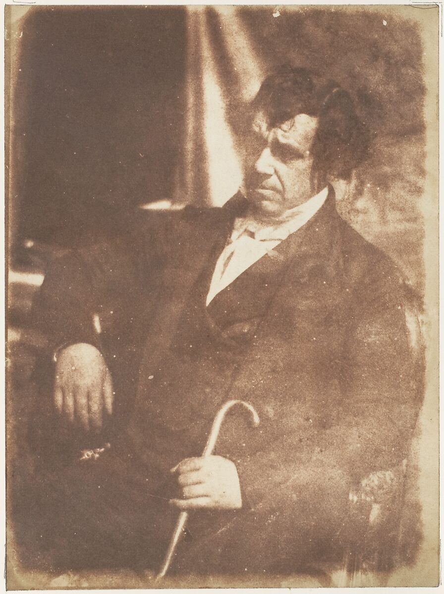 [Man], Hill and Adamson (British, active 1843–1848), Salted paper print from paper negative 