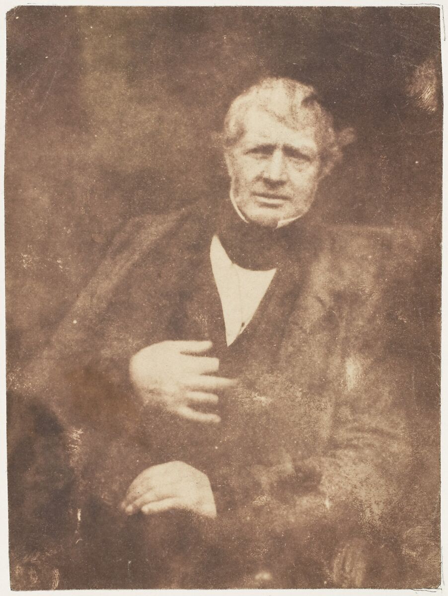 [Man], Hill and Adamson (British, active 1843–1848), Salted paper print from paper negative 