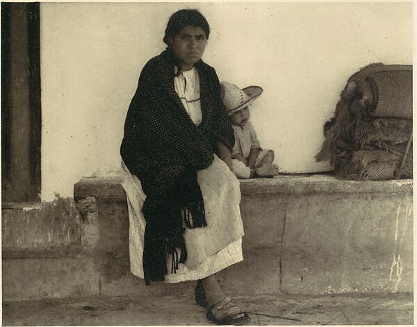 Woman and Baby, Hidalgo, Paul Strand (American, New York 1890–1976 Orgeval, France), Photogravure 