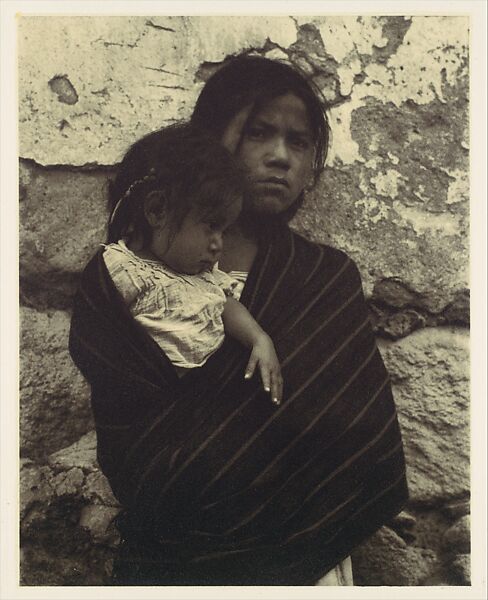 Girl and Child, Toluca, Paul Strand (American, New York 1890–1976 Orgeval, France), Photogravure 