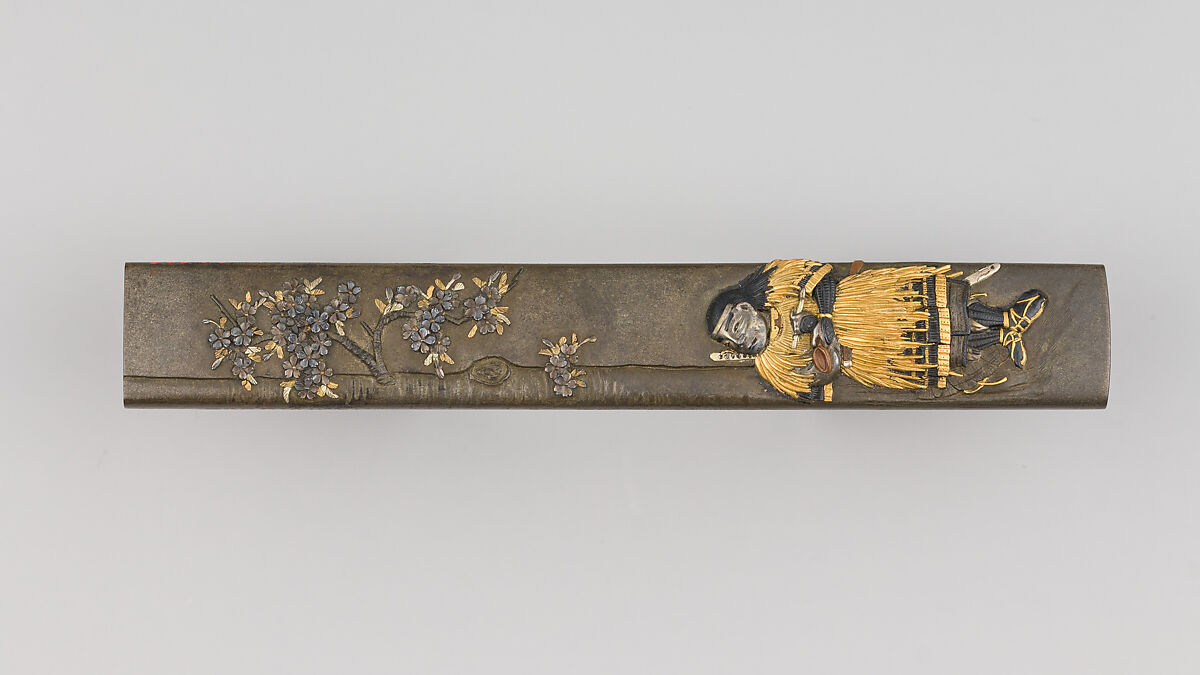 Knife Handle (Kozuka), Copper-silver alloy (shibuichi), gold, silver, copper-gold alloy (shakudō), copper, Japanese 