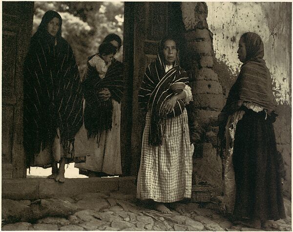 Women of Santa Anna, Michoacan, Paul Strand (American, New York 1890–1976 Orgeval, France), Photogravure 