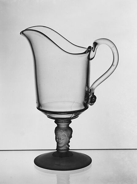 Creamer, Designed by John Ernest Miller, Pressed glass, American 