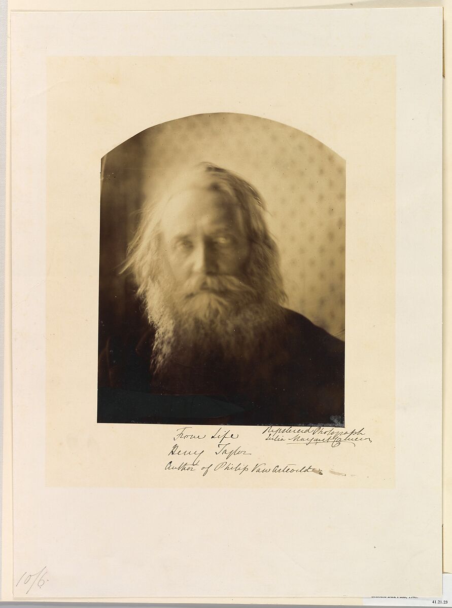Henry Taylor. Author of "Philip Van Artevelde", Julia Margaret Cameron (British (born India), Calcutta 1815–1879 Kalutara, Ceylon), Albumen silver print from glass negative