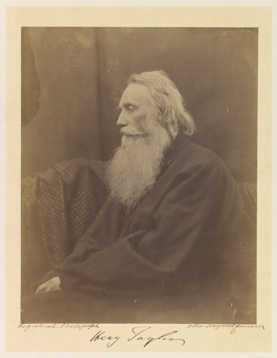 Henry Taylor, Julia Margaret Cameron (British (born India), Calcutta 1815–1879 Kalutara, Ceylon), Albumen silver print from glass negative 