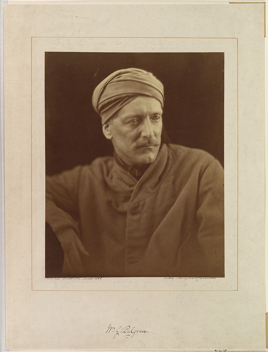 William Gifford Palgrave, Julia Margaret Cameron (British (born India), Calcutta 1815–1879 Kalutara, Ceylon), Albumen silver print from glass negative 