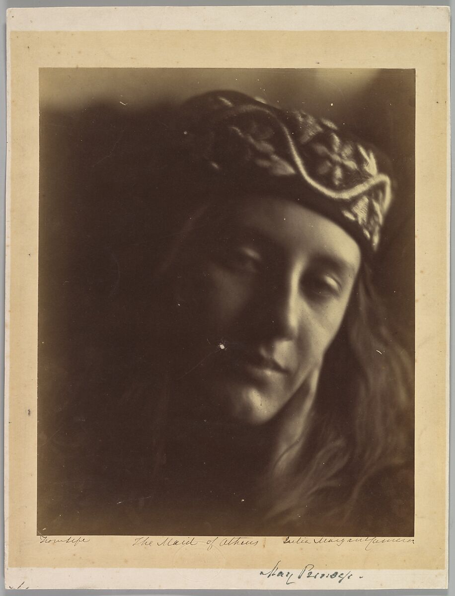 The Maid of Athens (May Prinsep), Julia Margaret Cameron (British (born India), Calcutta 1815–1879 Kalutara, Ceylon), Albumen silver print from glass negative 