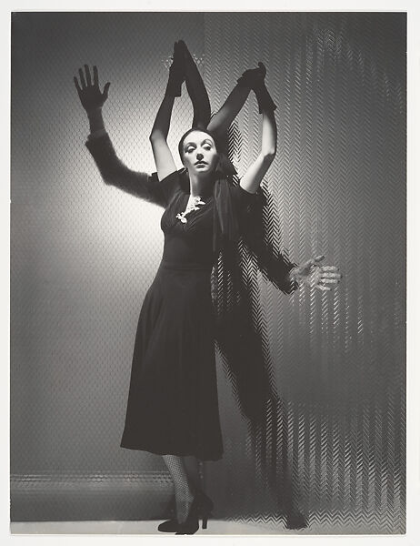 [Toni Sorel in Fashion Photograph for Harper's Bazaar], George Platt Lynes (American, East Orange, New Jersey 1907–1955 New York), Gelatin silver print 