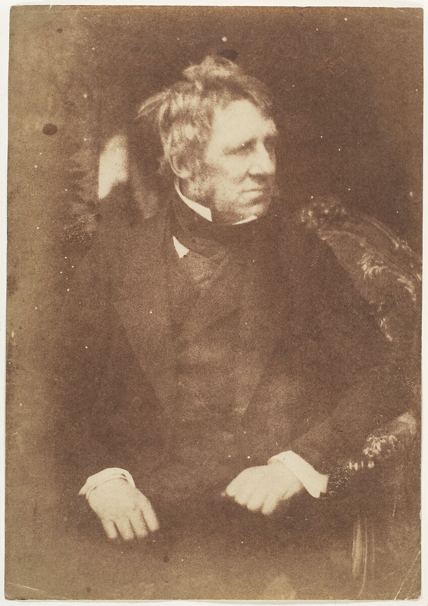 [Man], Hill and Adamson (British, active 1843–1848), Salted paper print from paper negative 
