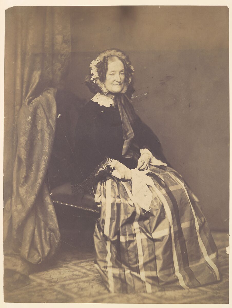 Mrs. Lydia Huntley Sigourney, Unknown (American), Salted paper print 