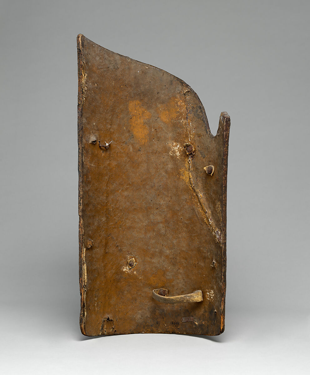 Tournament Shield (Targe), Wood, burlap, leather, gesso, polychromy, German