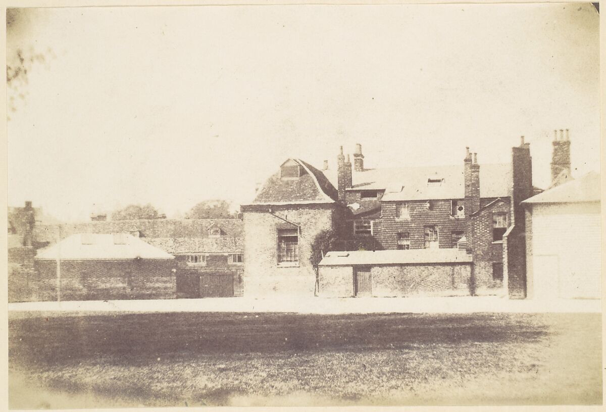 [House from Across Lawn], Unknown (British), Salted paper print from paper negative 