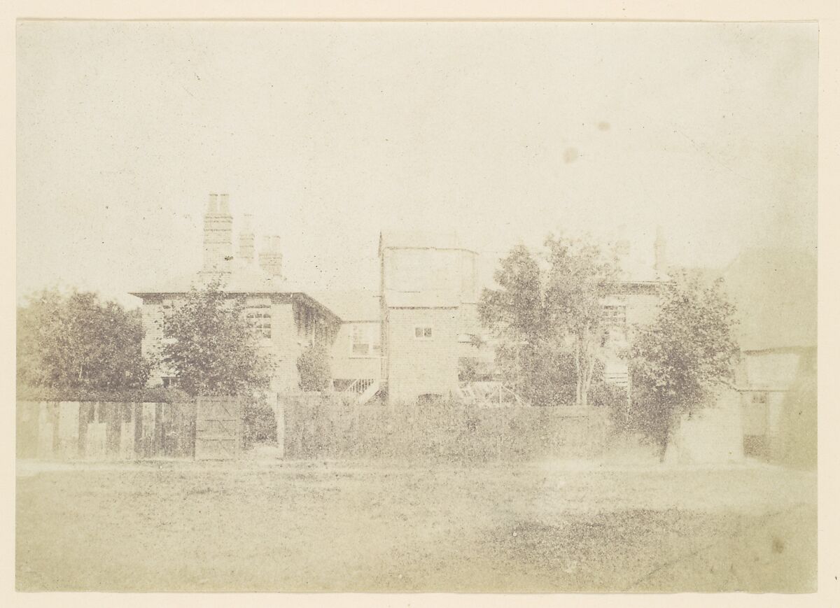 [Compound of Buildings Surrounded By Fence], Unknown (British), Salted paper print from paper negative 