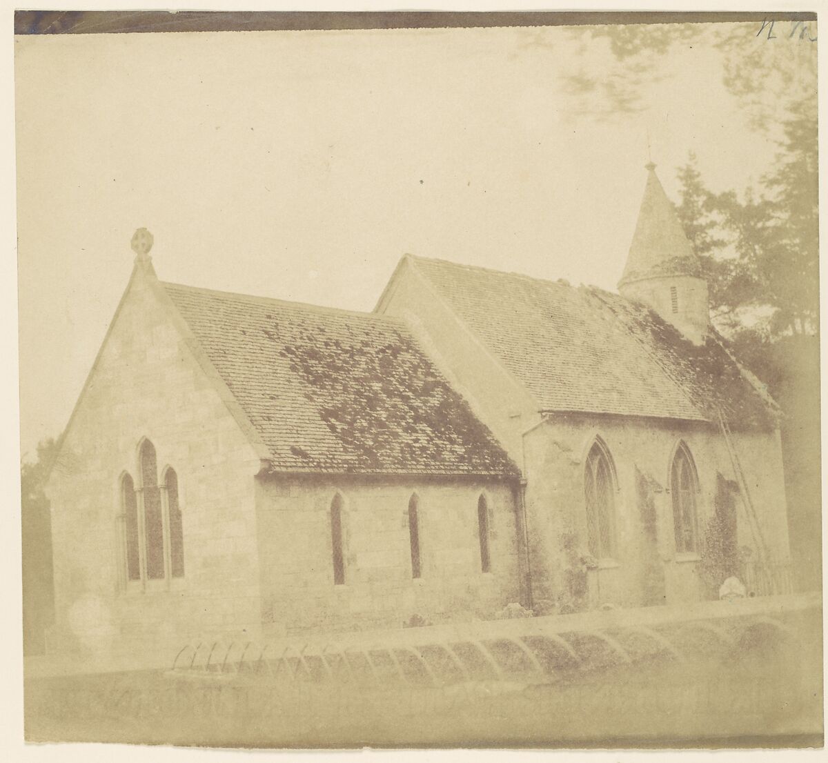 [Country Church], Unknown (British), Salted paper print from paper negative 