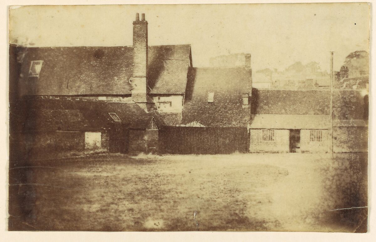 [Farm Buildings], Unknown (British), Albumen silver print from paper negative 