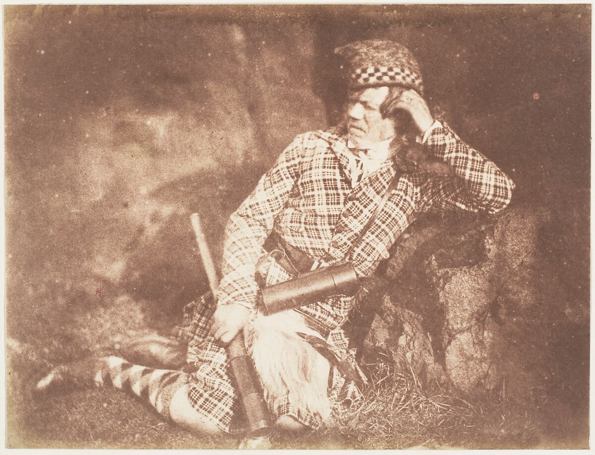Finlay - The Deerstalker, Hill and Adamson (British, active 1843–1848), Salted paper print from paper negative 