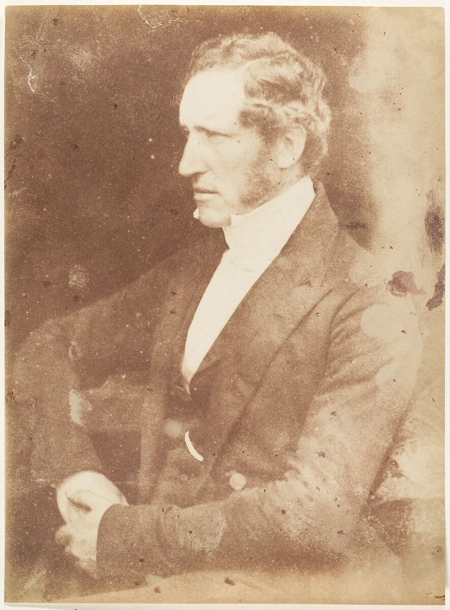 [Man], Hill and Adamson (British, active 1843–1848), Salted paper print from paper negative 