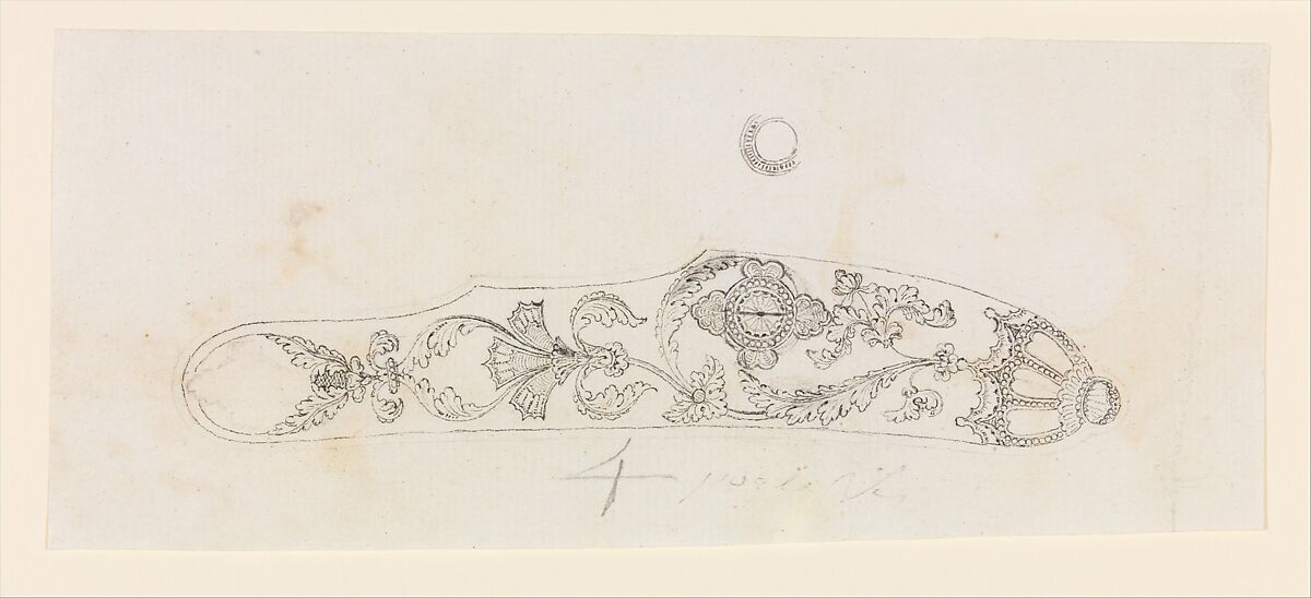 Designs for the Decoration of Firearms, Workshop of Nicolas Noël Boutet (French, Versailles and Paris, 1761–1833), Pencil, ink, gray wash on paper, French, Versailles