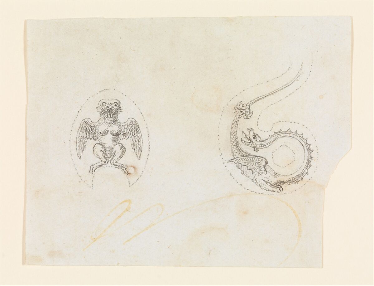 Designs for the Decoration of Firearms, Workshop of Nicolas Noël Boutet (French, Versailles and Paris, 1761–1833), Pencil, ink, gray wash on paper, French, Versailles