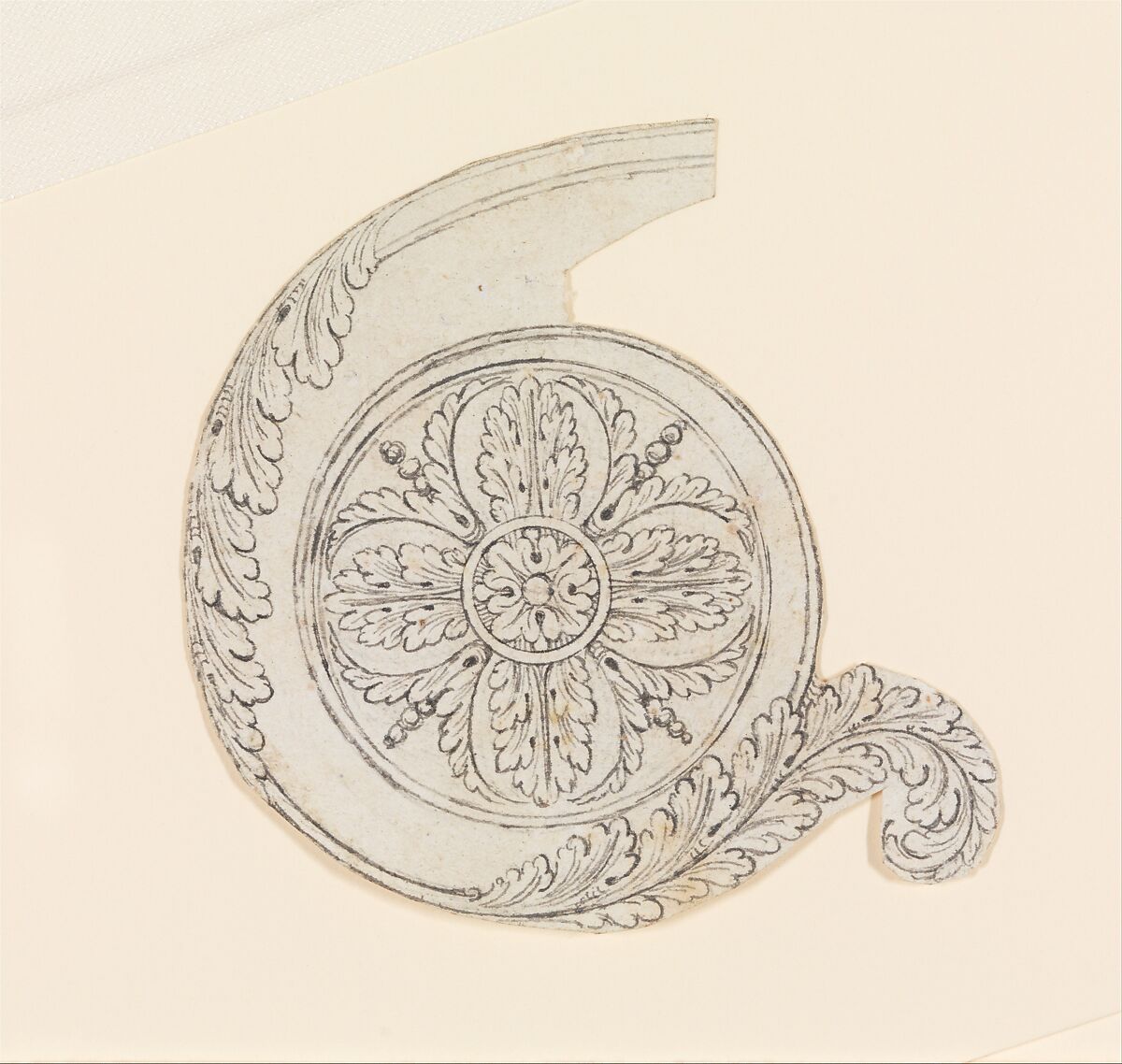 Designs for the Decoration of Firearms, Workshop of Nicolas Noël Boutet (French, Versailles and Paris, 1761–1833), Pencil, ink, gray wash on paper, French, Versailles