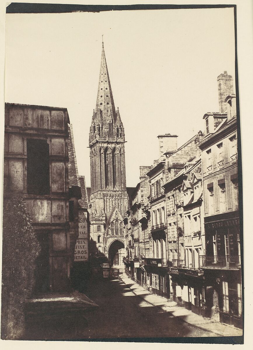 [St. Pierre, Caen], Unknown (British), Salted paper print from paper negative 