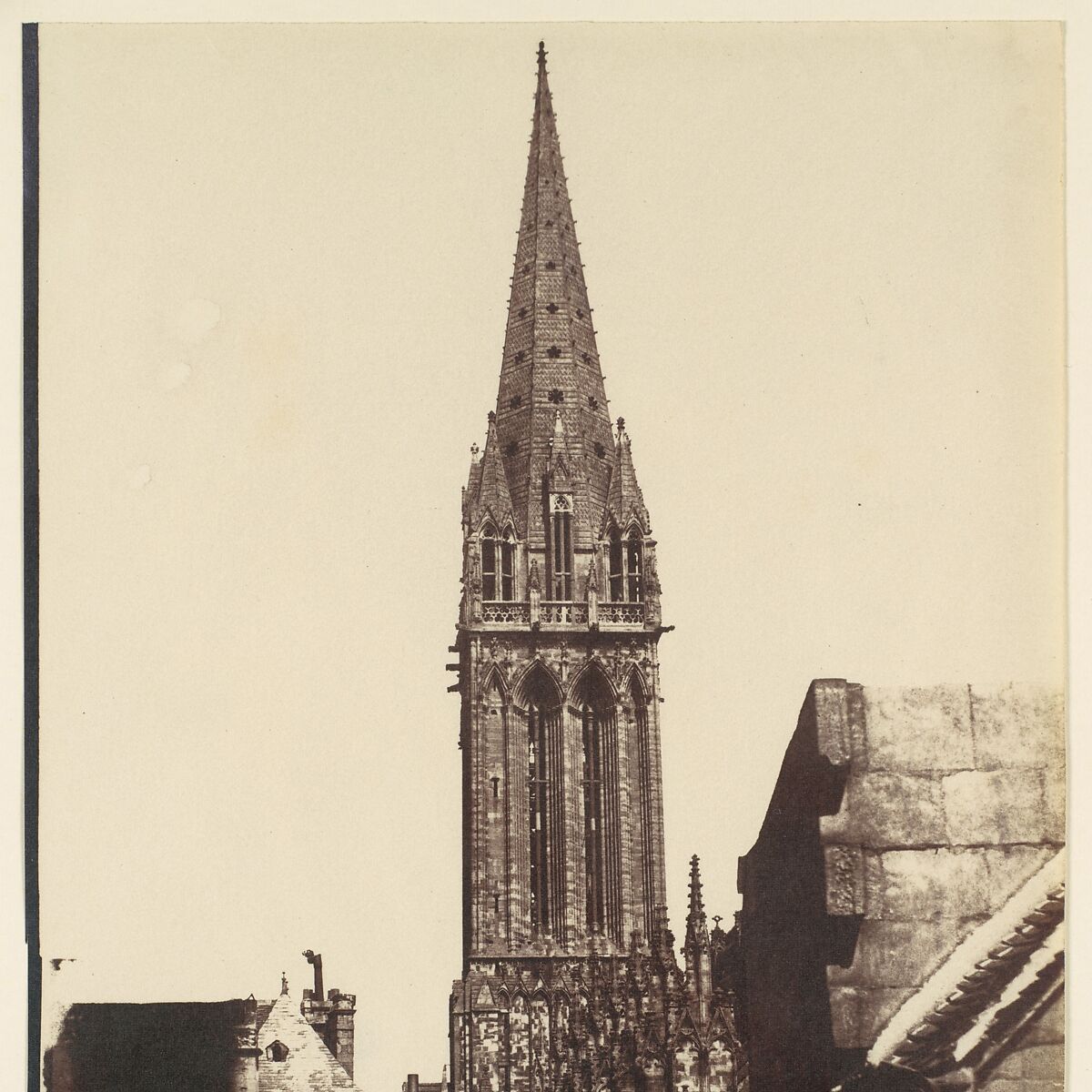 [St. Pierre, Caen], Unknown (British), Salted paper print from paper negative 