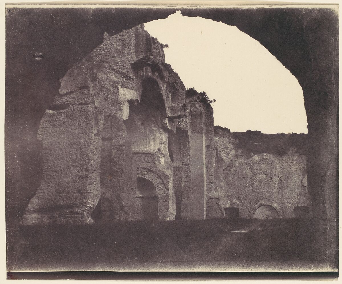 [Basilica of Constantine, Rome], Unknown (British), Salted paper print from paper negative 