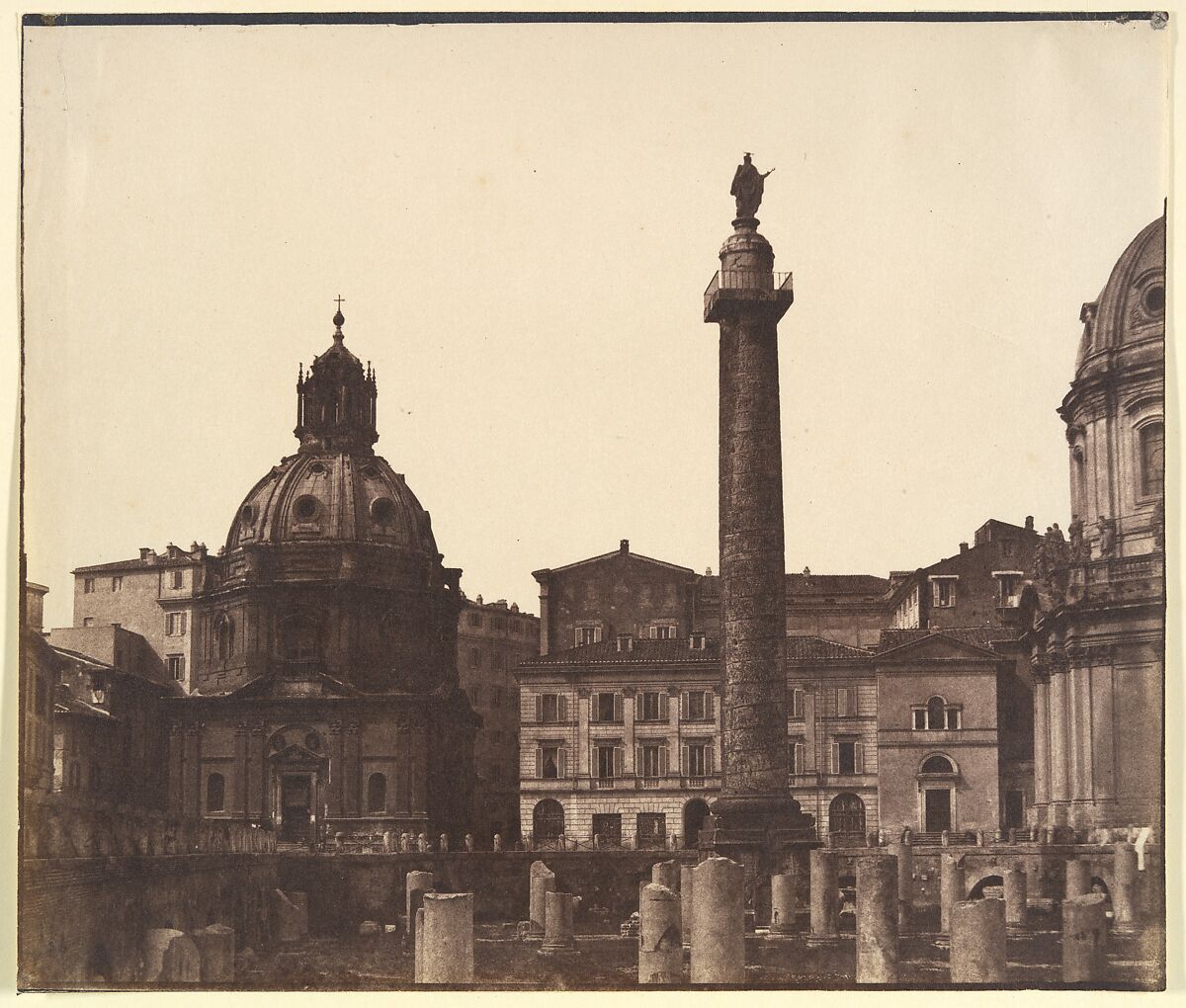 [Antonine Column, Rome], Unknown (British), Salted paper print from paper negative 