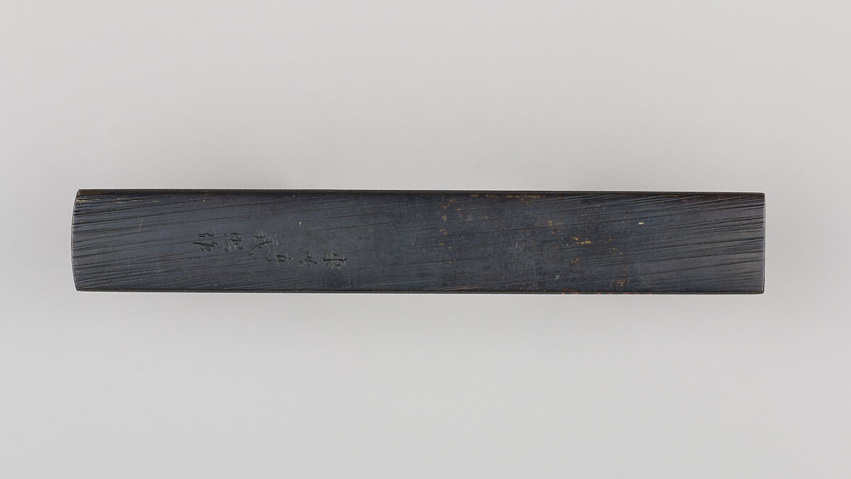 Knife Handle (Kozuka), Copper-gold alloy (shakudō), gold, silver, Japanese