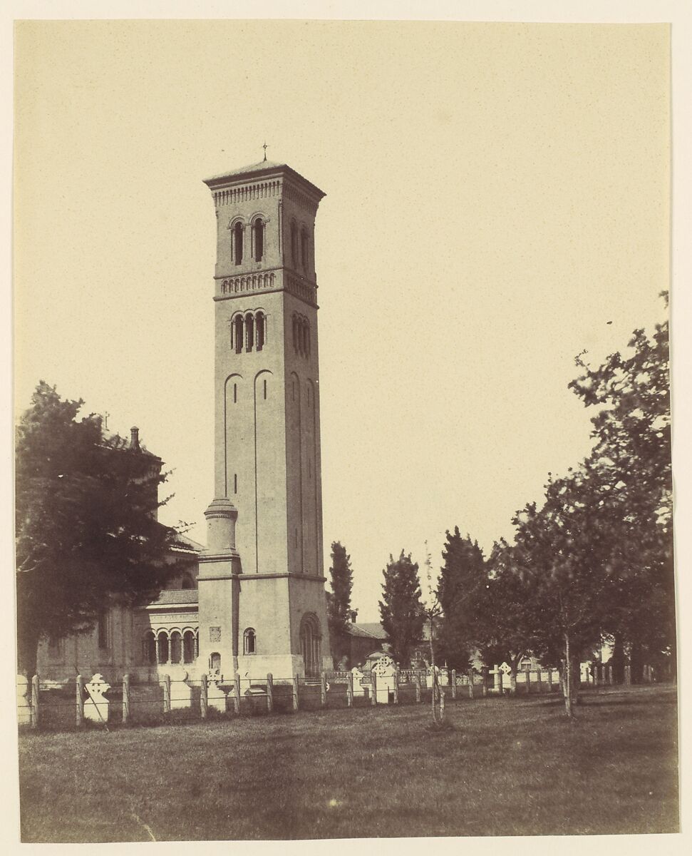 [Wilton Church, East End and Bell Tower], Unknown (British), Albumen silver print from paper negative