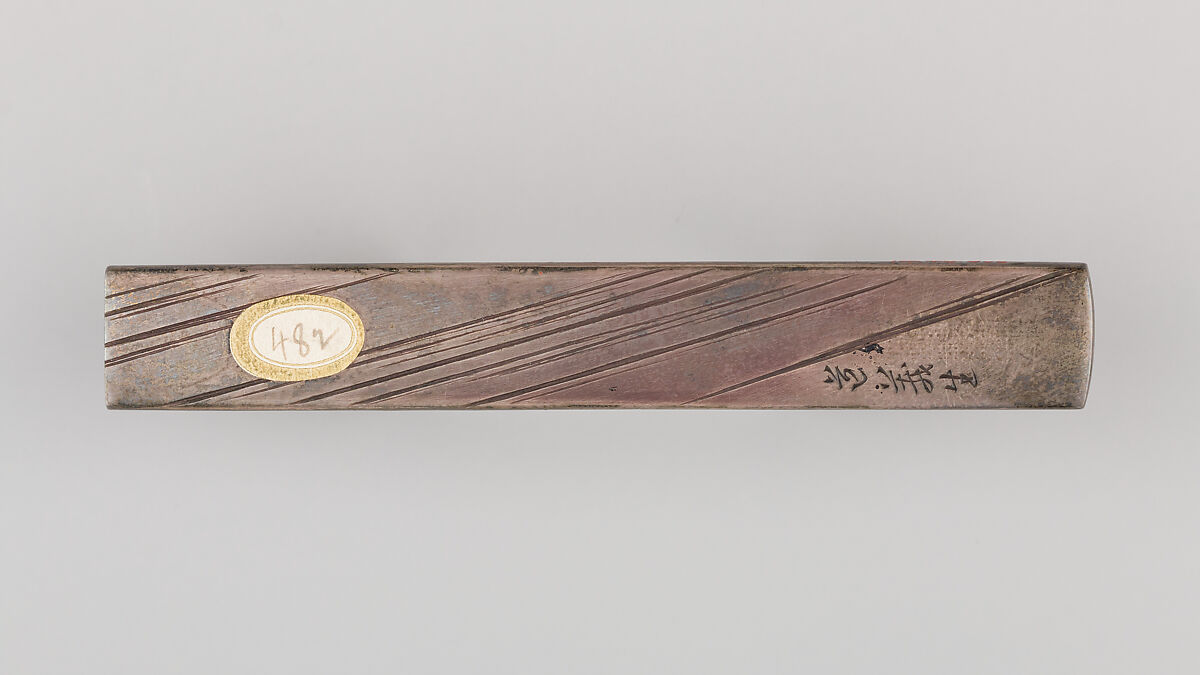 Knife Handle (Kozuka), Copper-silver alloy (shibuichi), copper, gold, silver, Japanese