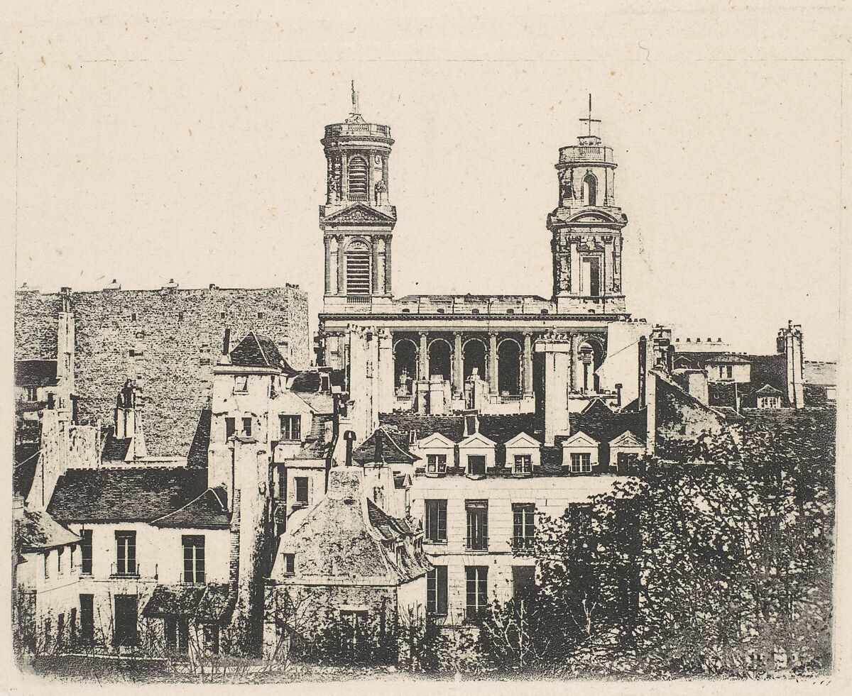 St. Sulpice, Paris, Armand-Hippolyte-Louis Fizeau (French, 1819–1896), Photogravure 
